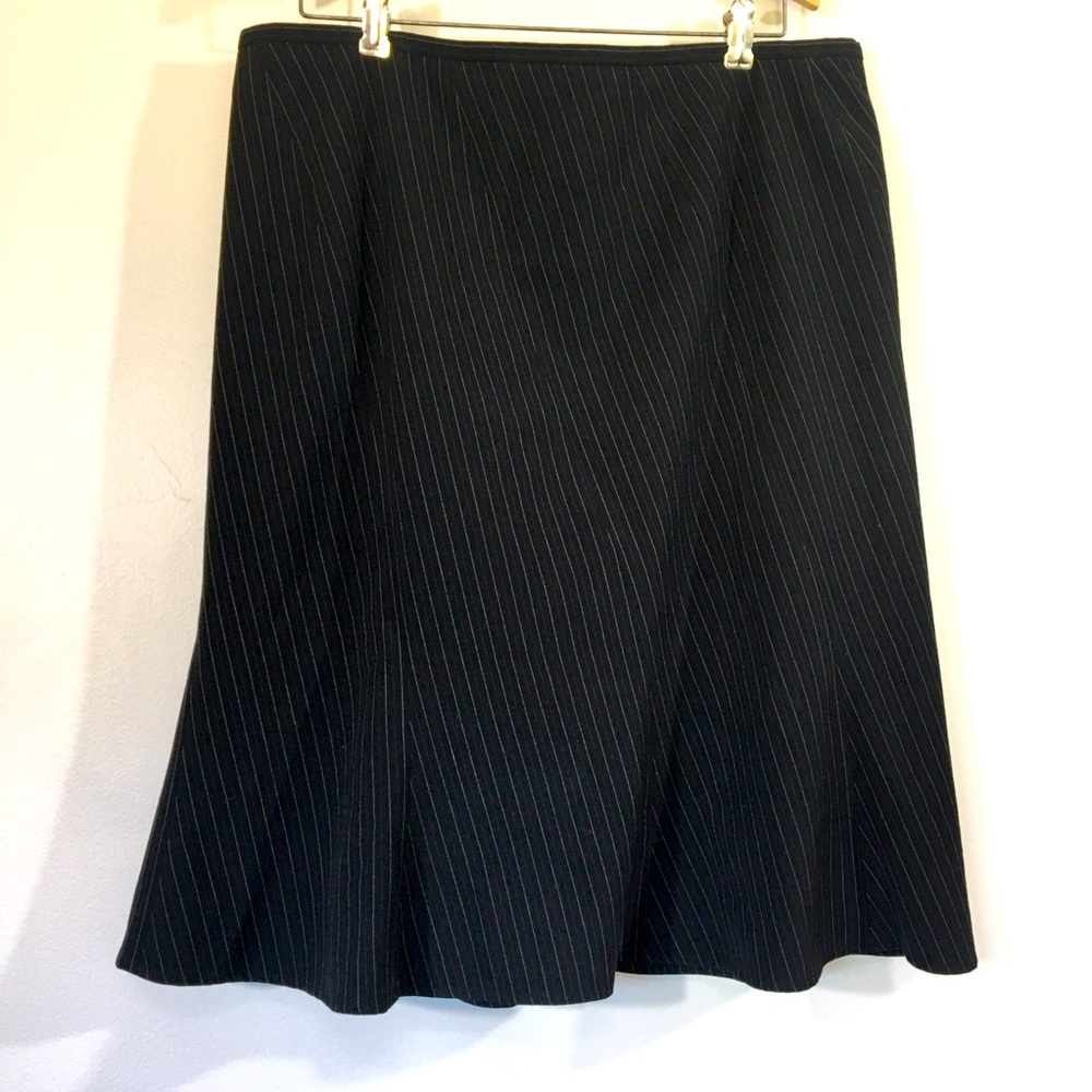 Apostrophe‎ Pinstripe Godet Skirt